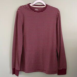 St John's Bay Men's Small Striped Long Sleeve Shirt NWT C-38" L- 28" S- 26"